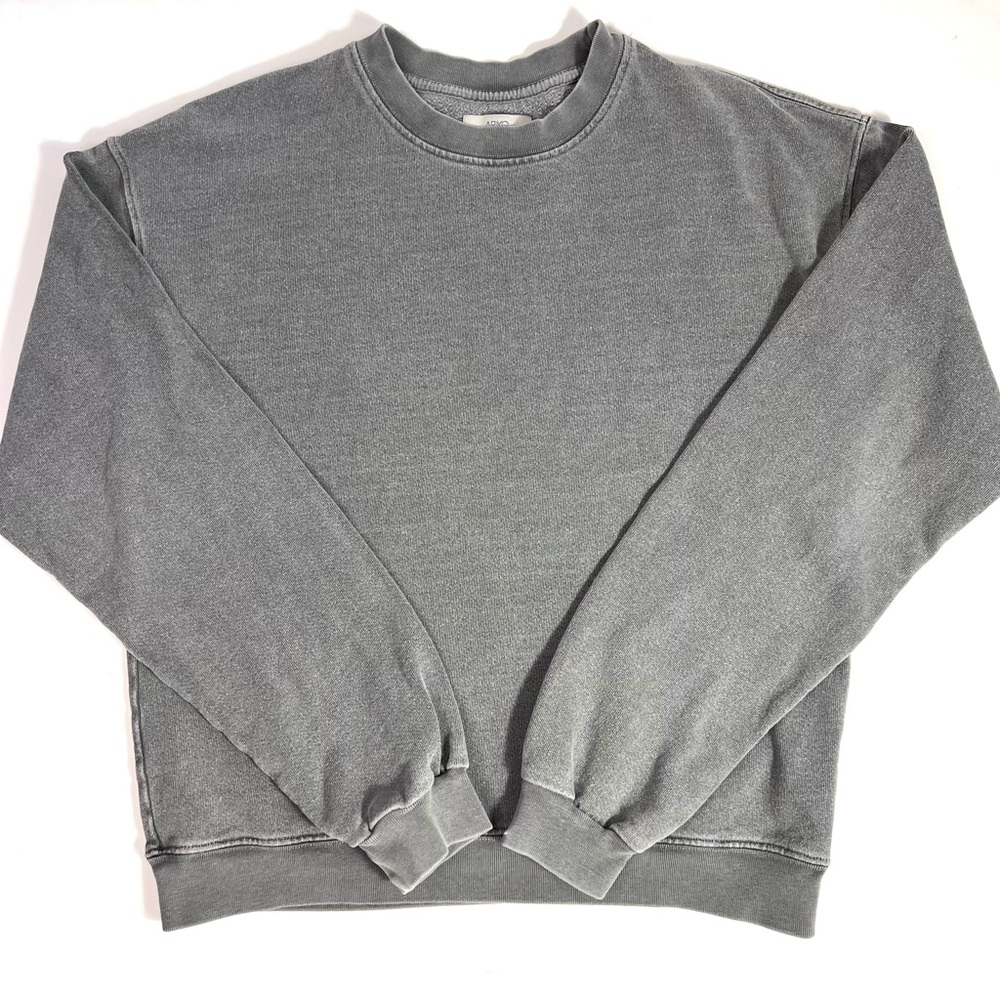 Ariko Post Surf Crew Sweatshirt Sun Washed Grey Size Small